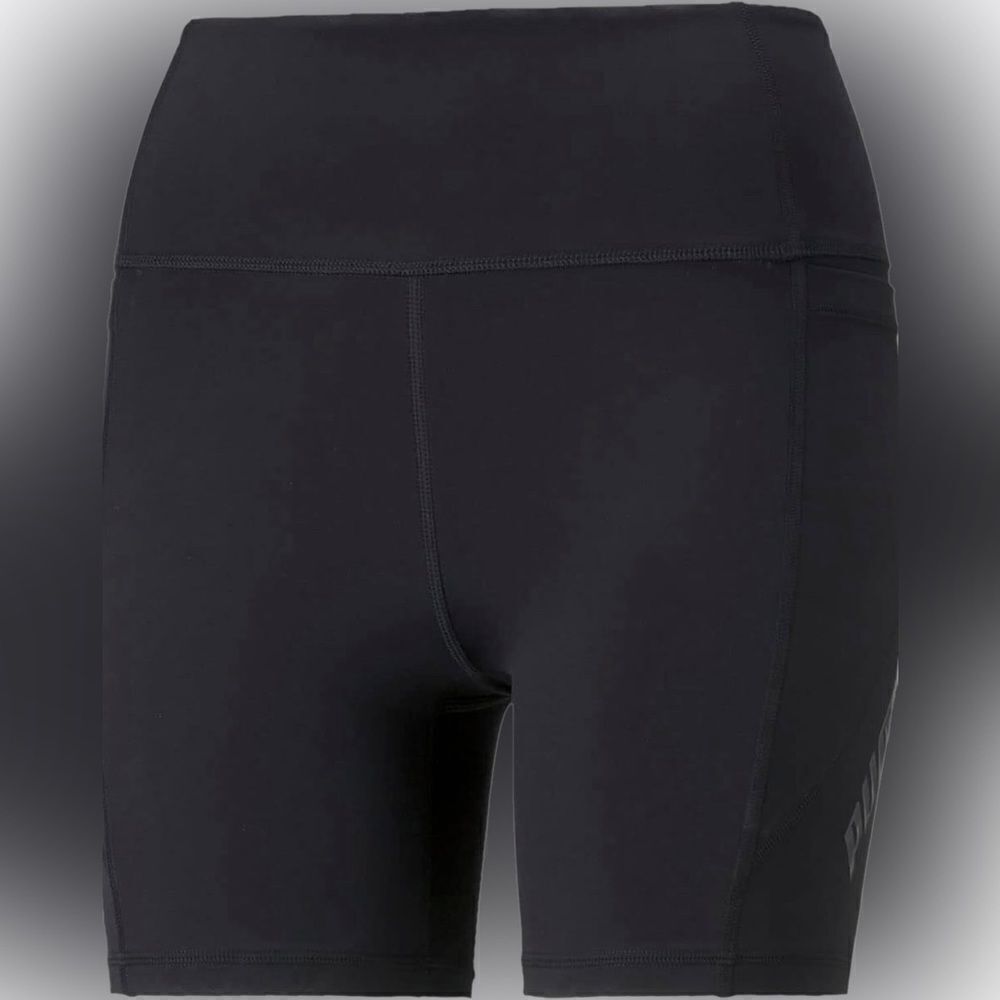 Puma Running Bike Shorts Womens Training Logo Eversculpt 5” XS Extra Small